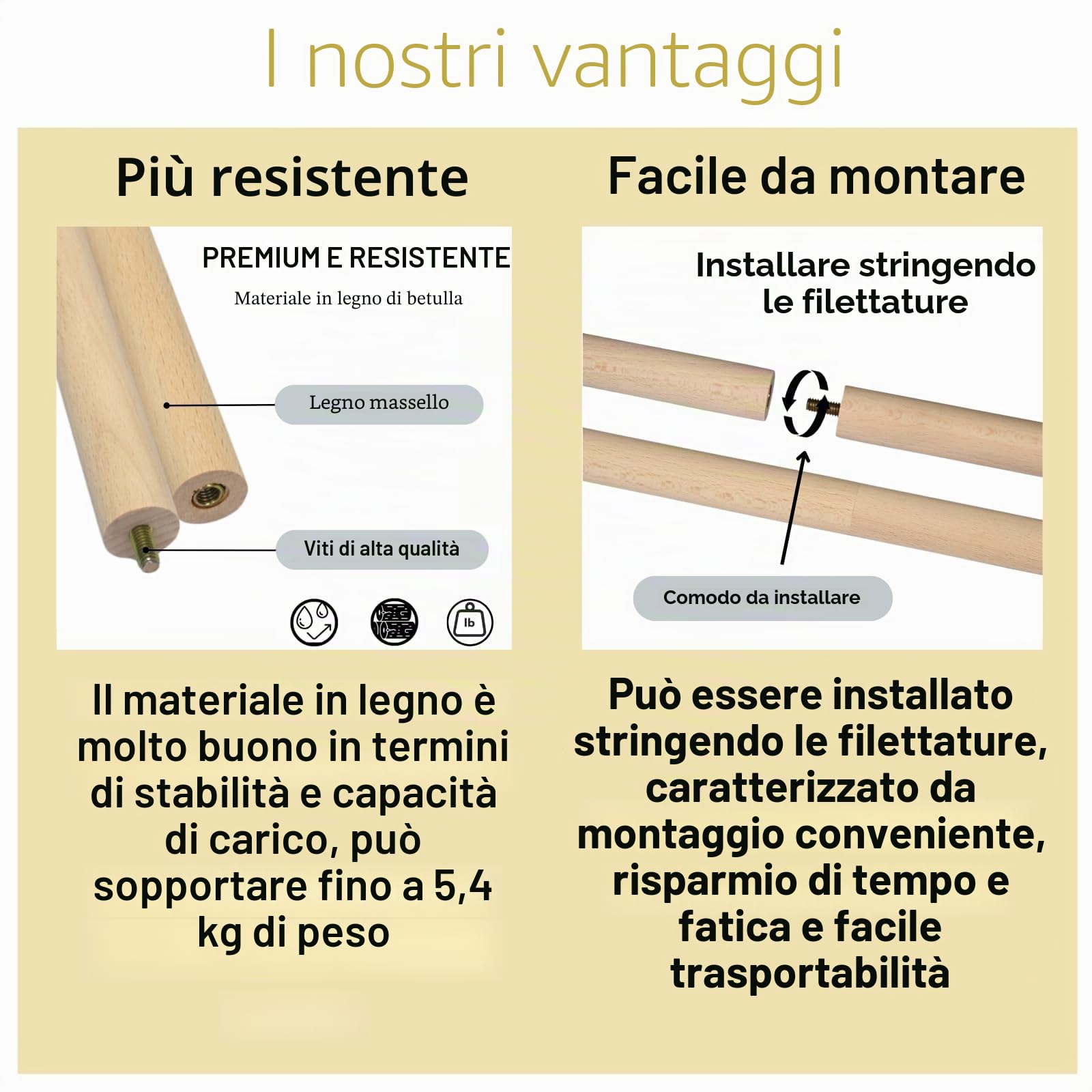 Beyeutao Supporto per Asta da Tavolo in Legno Regolabile Sopra il Tavolo Barra di Esposizione Sopra il Tavolo 40-120 CM di Altezza 40-230 CM di Lunghezza Supporto per Asta da Tavolo in Legno con