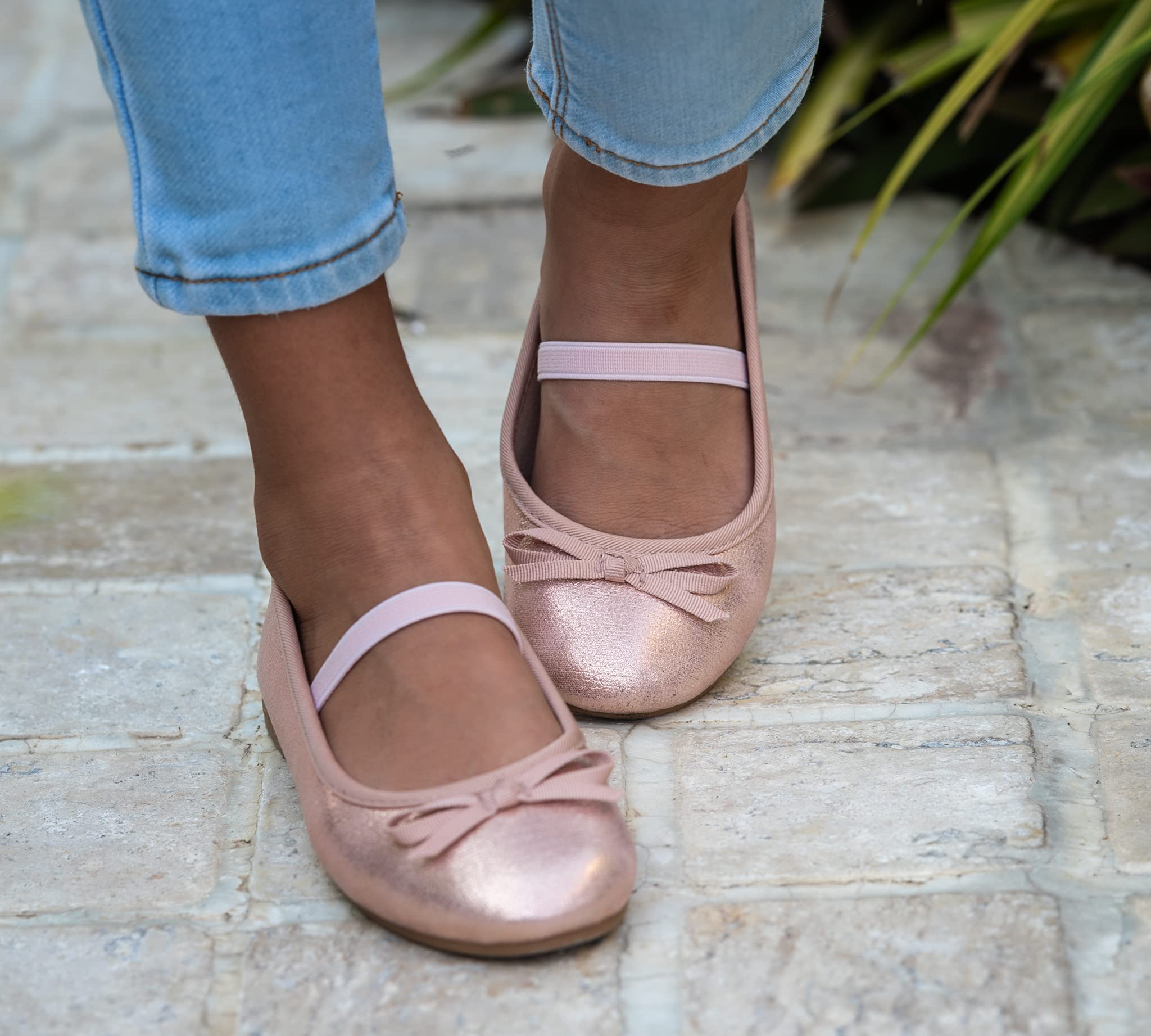 Ballerines Filles Platine - Girls Ballet Flats Platinum