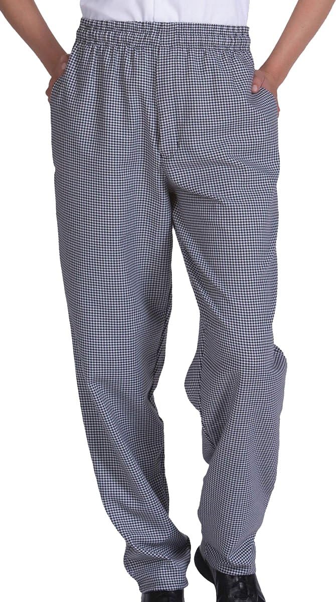 Ed Garments Ultimate Baggy Chef Pant, Houndstooth, XXXXXX-Large