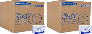 Scott Multifold Paper Towels (28610), White, 1-Ply, 32 Packs/Case, 250 Sheets/Pack (4,000 Sheets)
