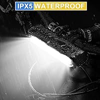 Vista 5 de Luces de bicicleta, 17 LED de 4000 lúmenes, luz de bicicleta con 4 modos, 10000 mAh USB recargable luz de bicicleta para bicicleta con pantalla