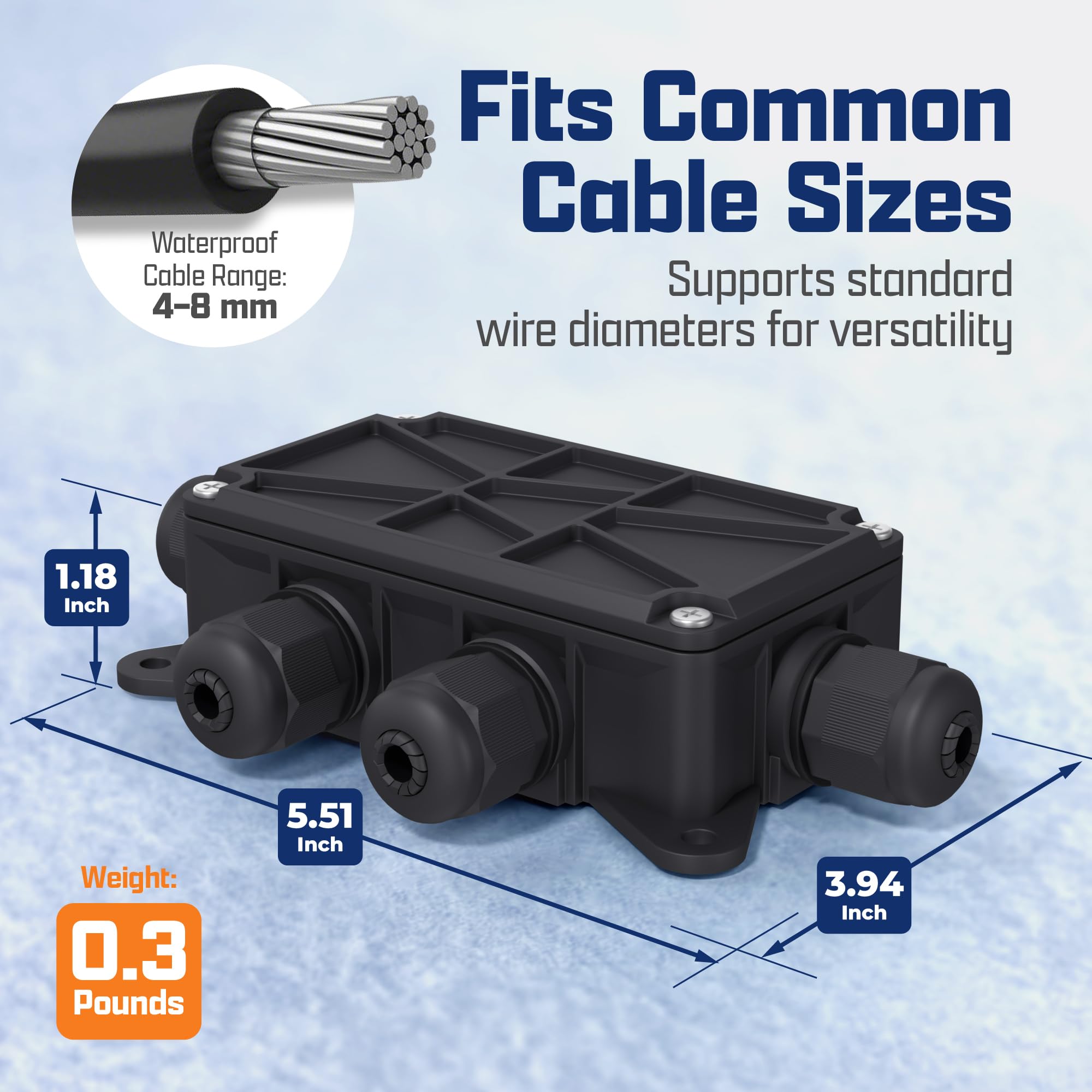 Sully Waterproof Junction Box - IP65 Rated -6