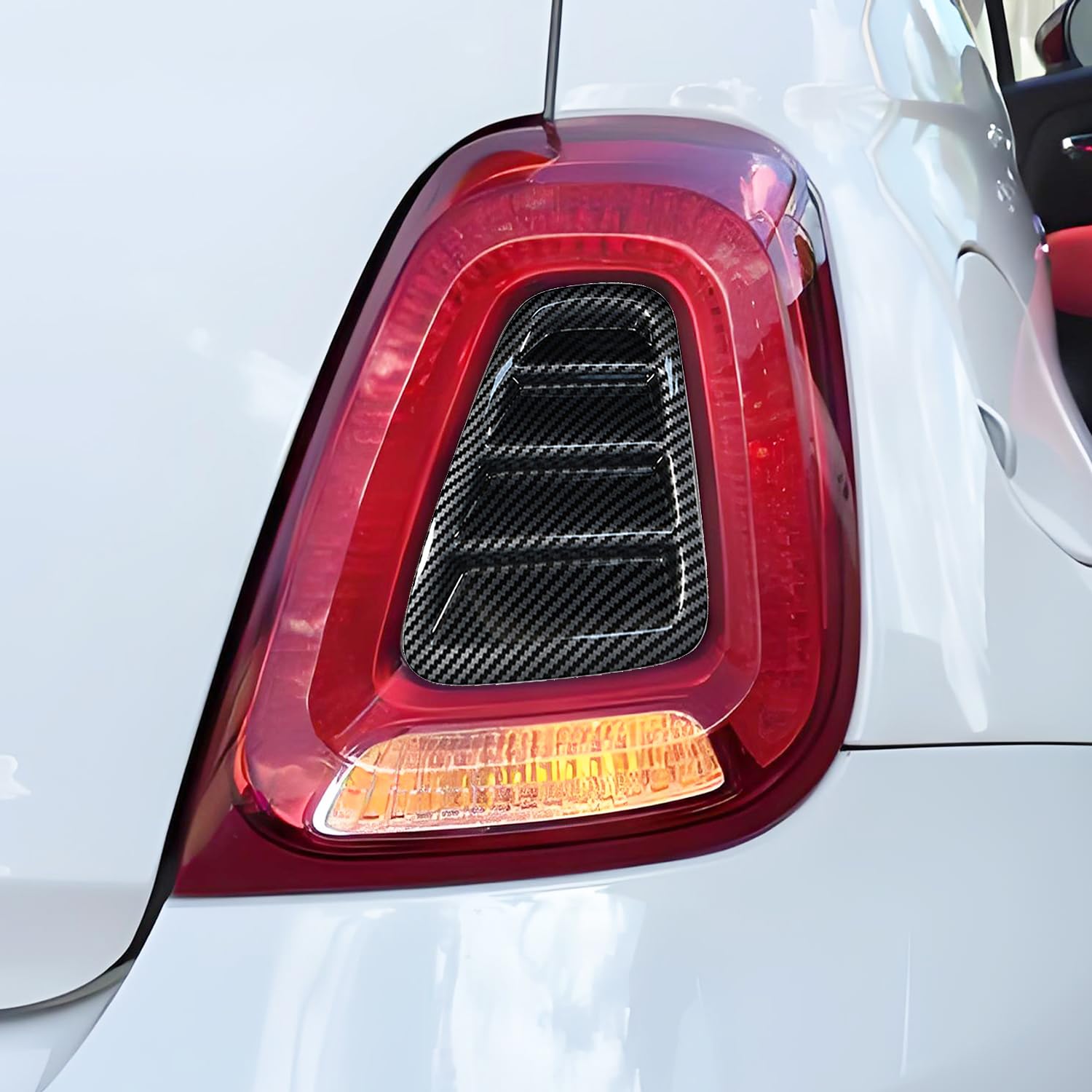 Rivestimento del Fanale Posteriore dell'auto Sinistra e Destra Compatibile con Fiat 500 2006-2025