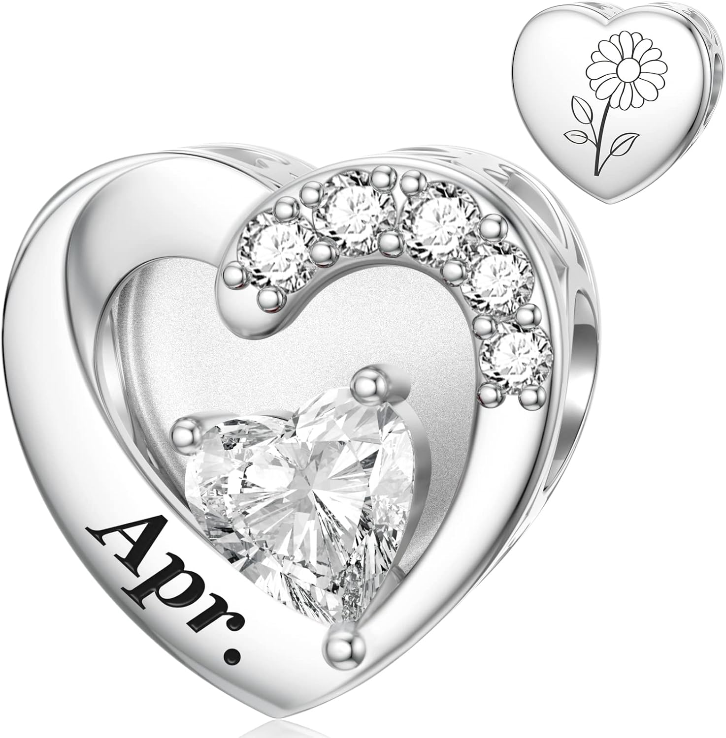 Charm Beginnings Con Pietra Portafortuna Di Marzo - Ciondolo In Argento Sterling E Cristalli Swarovski, Colore Blu/argento, In Scatola Regalo