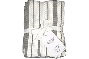Williams Sonoma Classic Striped Dishcloths in Drizzle Grey
