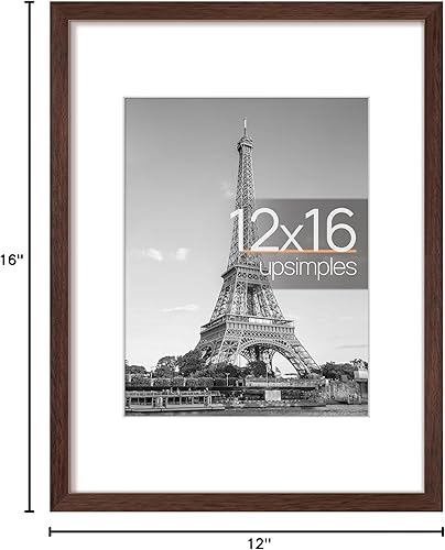 Vista 352 de upsimples - Portarretratos de 8.5 x 11 pulgadas, para fotos de 6 x 8 pulgadas con paspartú o de 8.5 x 11 pulgadas sin paspartú, marcos de fotos