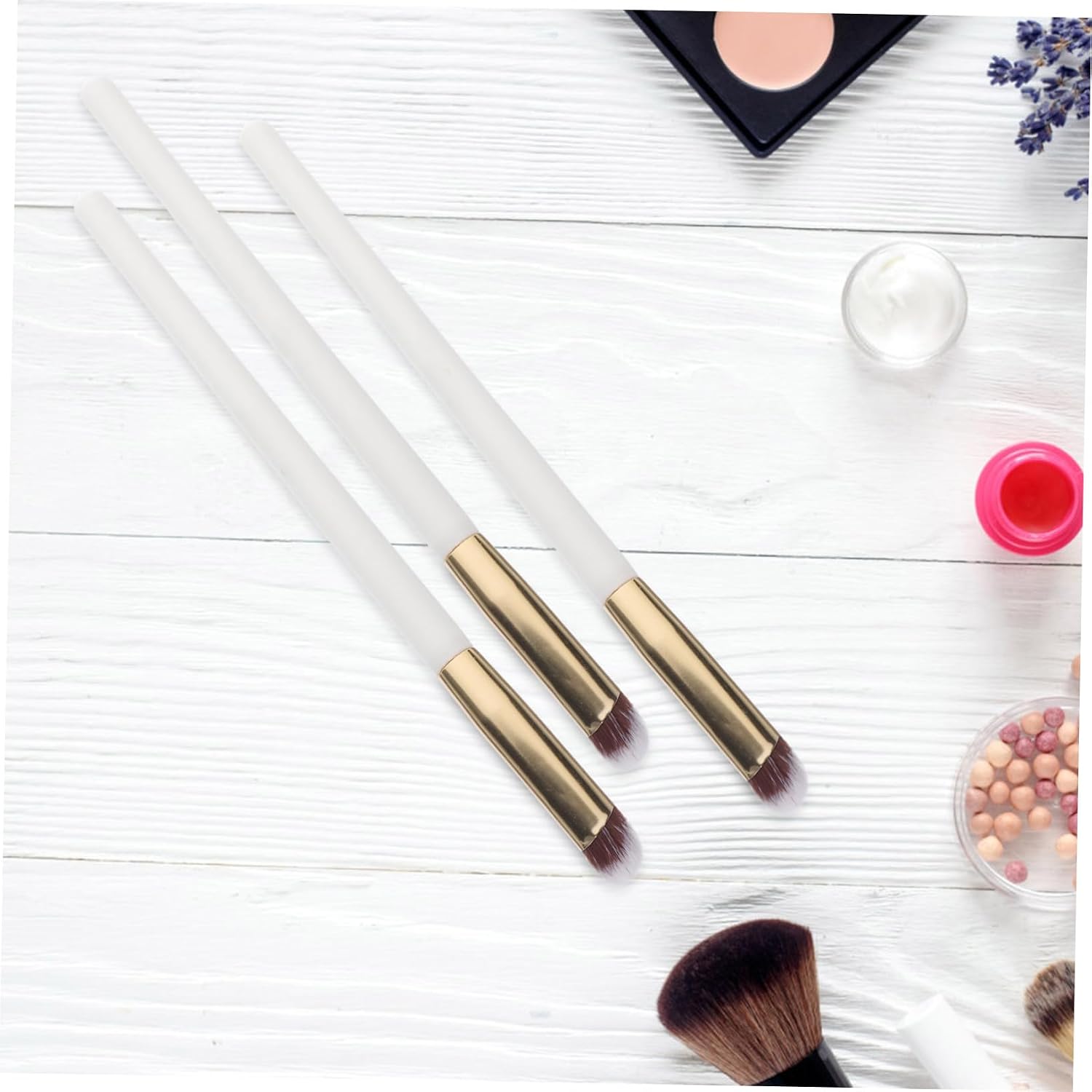 10pcs Angled Concealer Brush Set Thumb Makeup Brushes for Blending and Contouring Powder and Liquid Cosmetics for Women