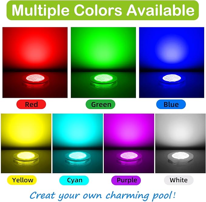 Luz LED para Piscina Enterrada 60W 10 Pulgadas con Control Remoto y App miniatura 3