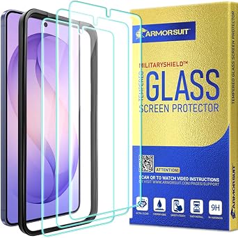 ArmorSuit 3 Pack for Samsung Galaxy S26 Plus Screen Protector Tempered Glass 6.7-inch, Ultrasonic Fingerprint Compatible, Case Friendly, HD Clear, w/Alignment Tool