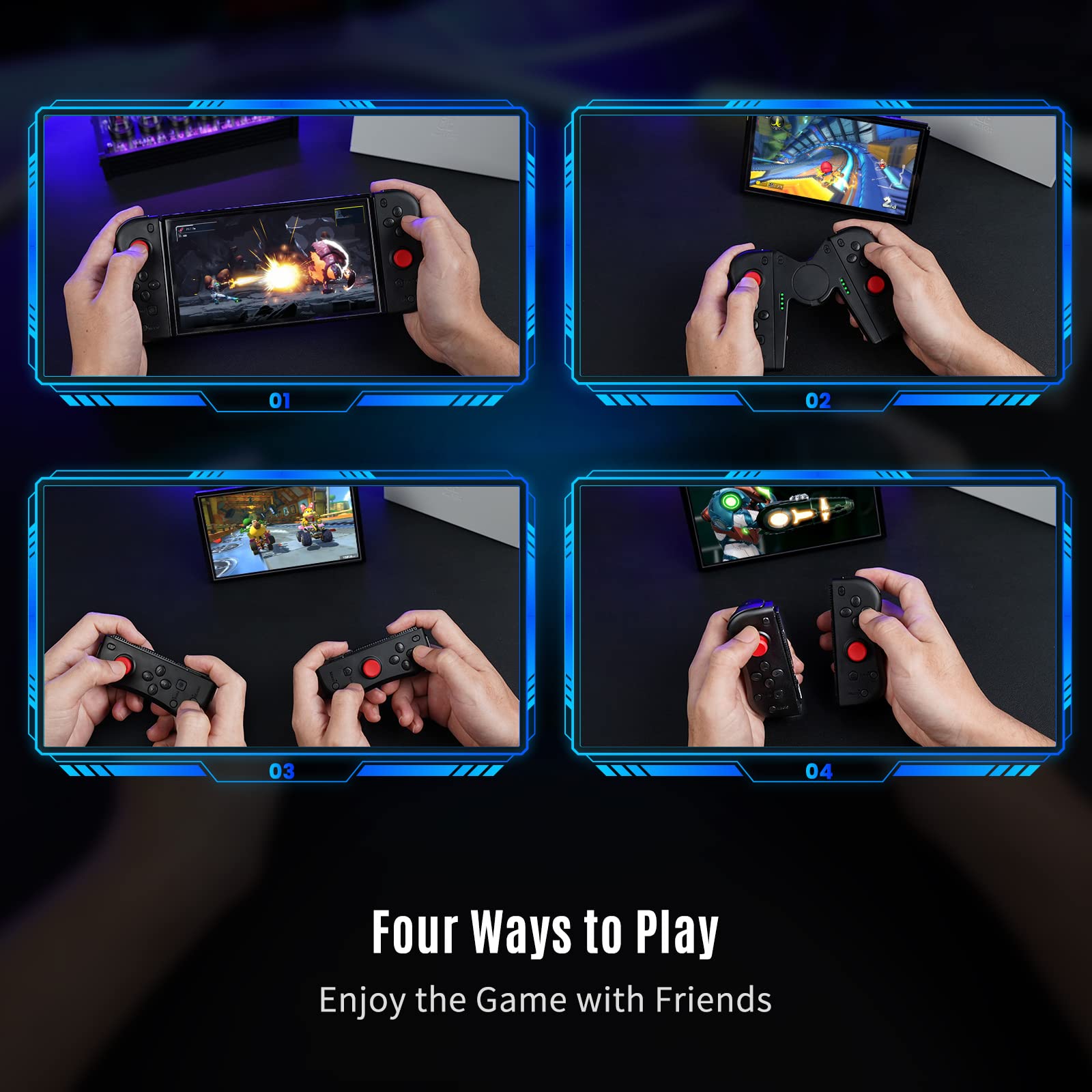 Amazon.com: ALIENGT Controllers for Switch, Wireless Replacement for Switch  Controller, L/Right Switch Controller Support Macro/Adjustable Turbo/Dual  Vibration/Wake-up : Video Games