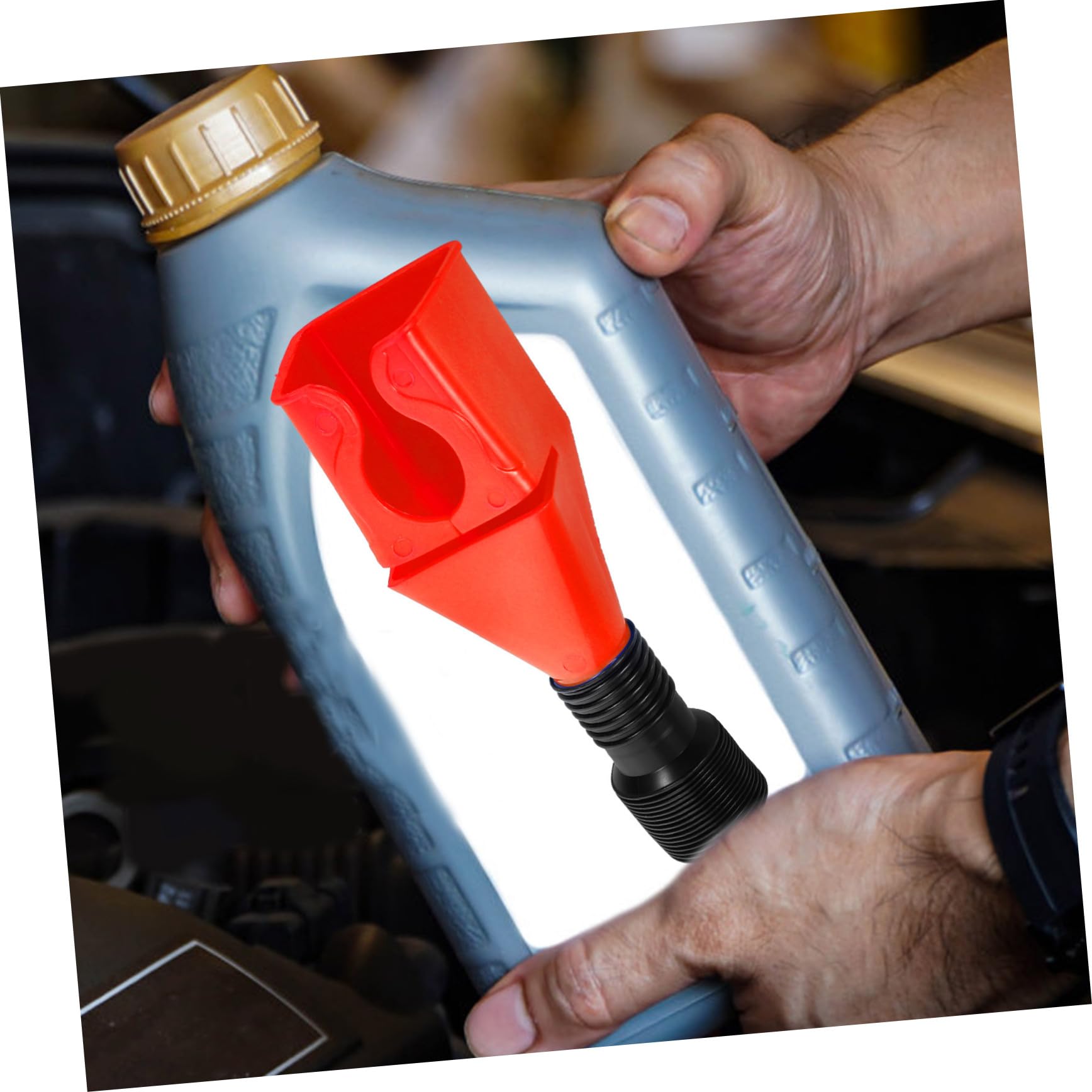 32piezas Embudo De Gasolina Flexible Para Automóviles De Manguera Para Cambio De y Combustible Diseño Compacto y Práctico