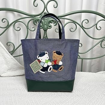 Amazon.co.jp: familiar 紀伊國屋 コラボ デニム ミニトートバッグ