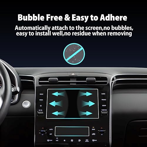 Miniatura 40 de ZCLINKO Protector de pantalla para Hyundai Tucson 2022/2023 (Limited/N Line/SE/SEL/XRT) 2024 Tucson Accesorios 9H Vidrio templado Pantalla táctil