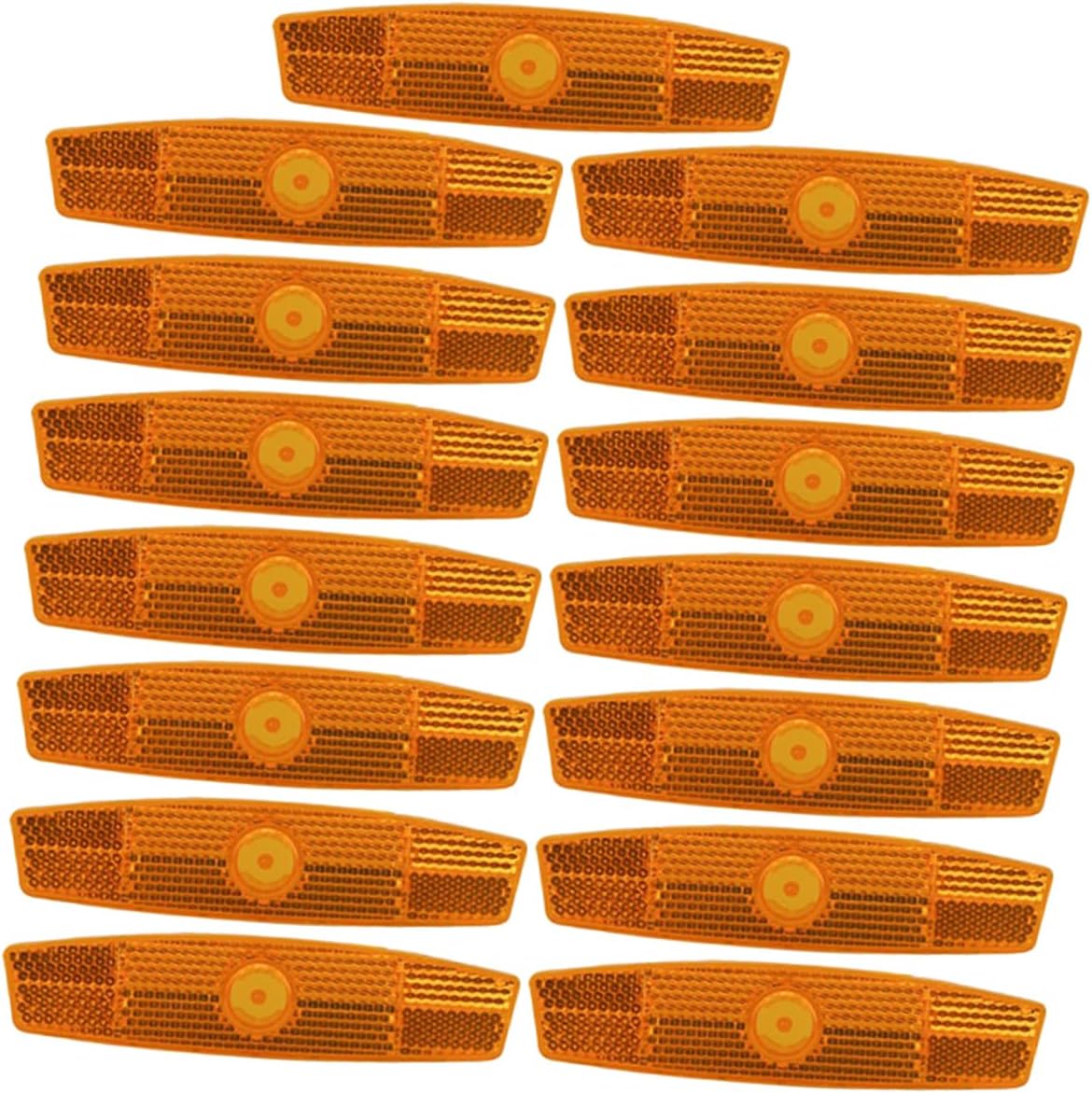 15pcs Mountain Bike Reflectors Set Front Rear Reflective Gear for Night Riding Safety Easy Installation High Visibility Reflectors for Bicycle Use