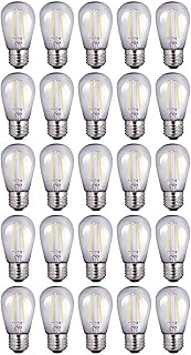 25 Qty. Halco 25 Qty. Halco S14CL2ANT/827/LED 81139 S14 2W 2700K Non-DIMMABLE Filament E26 ProLED