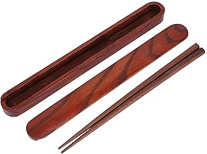 Conjunto De Pauzinhos De Madeira Estilo Japon¨ºs Conjunto De Talheres Reutiliz¨¢vel Para Escrit¨®rio Para Vegetarianos (puxar Caixa De Pauzinho Escuro + Pauzinhos)