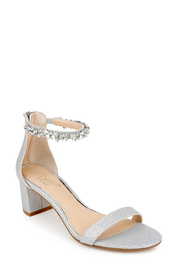 Jewel Badgley Mischka Catalina Open Toe Block Heel by Jewel Badgley Mischka - Used condition - US$14.64