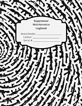 Suppressor Maintenance Logbook: Track Round Counts, Cleaning, Repairs, and Host Firearms | Organized Record Book for NFA Silencers & Firearms Owners (Composition Cover)