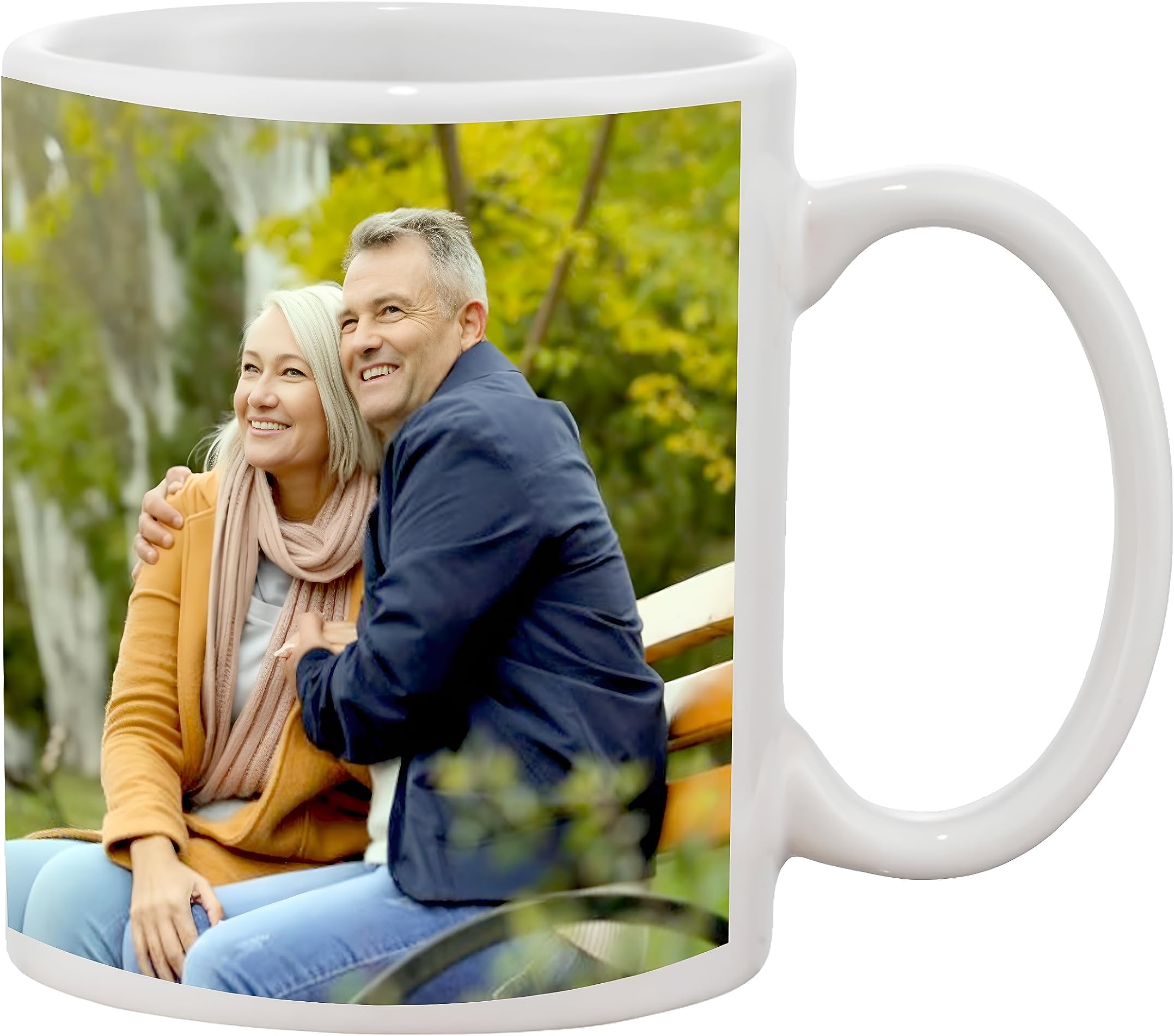 Unique ktr Customized Personalized Print Your Own Photos Ceramic Coffee Mug - Multicolor