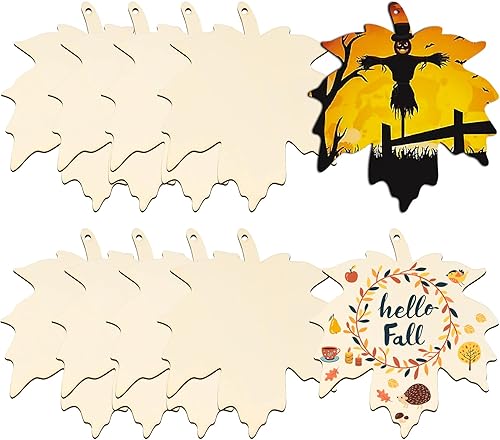 Miniatura 260 de Trébol de madera de gran tamaño de 7 pulgadas, adornos para el día de San Patricio para pintar, tréboles de madera en blanco en blanco, sin