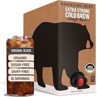Wandering Bear Straight Black Organic Cold Brew Coffee On Tap