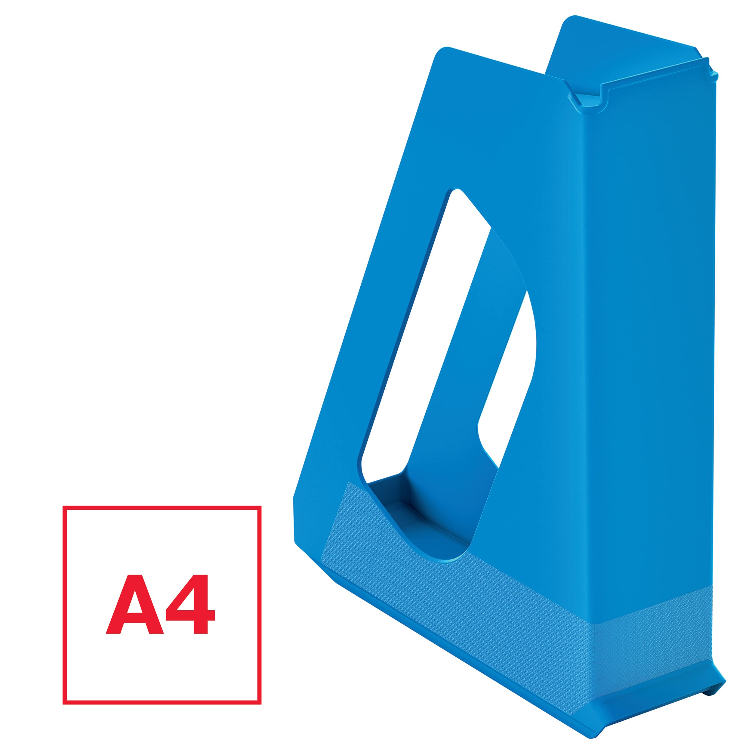 Esselte A4 Magazine File, Desktop Storage Organiser for Catalogues Brochures, Papers and Folders, Strong Plastic File - Image 2