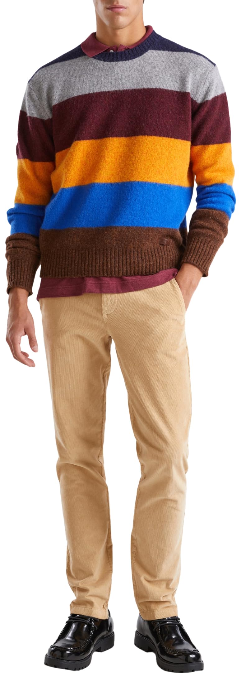 United Colors of Benetton Jersey G/C M/L 103 Mk107t Suéter Hombre (Pack de 1)