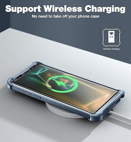 Miniatura 7 de Dexnor Funda para Galaxy Note 9 con protector de pantalla transparente de grado militar, resistente 360, cuerpo completo, a prueba de golpes,