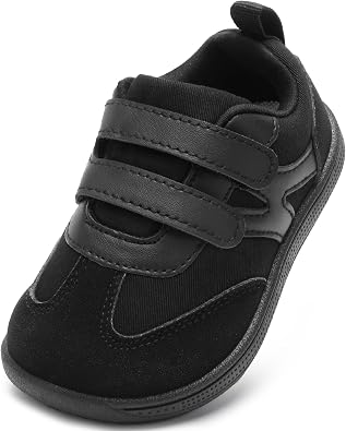STQ KIDS Toddler Lightweight Slip on Sneakers Boys Barefoot Shoes Kids Walking Shoes Boy Sneakers, Toddler First Walking Shoe Comfort Tennis Activities