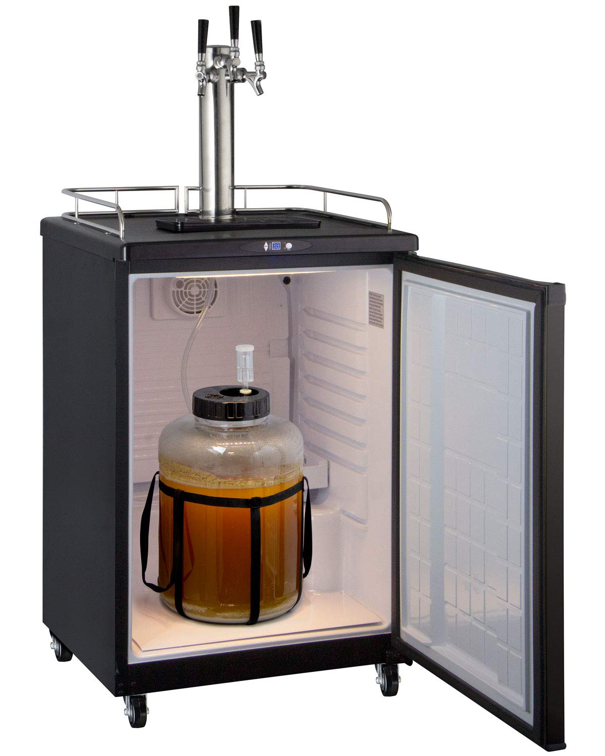 Kegco Keg Dispenser, Black on Fridge.com - View 6