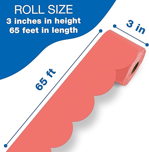 Vista 116 de Carson Dellosa Grow Together - Bordes de madera clara para tablón de anuncios de 65 pies, 1 rollo de ribete natural para pizarra blanca, corcho