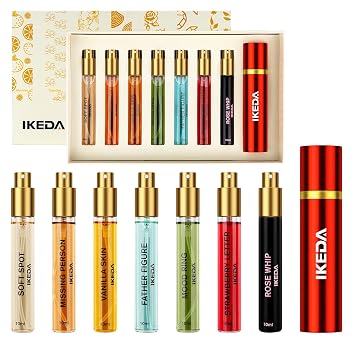 IKEDA 7-Piece Mini Perfume Discovery Gift Set For Women & Men