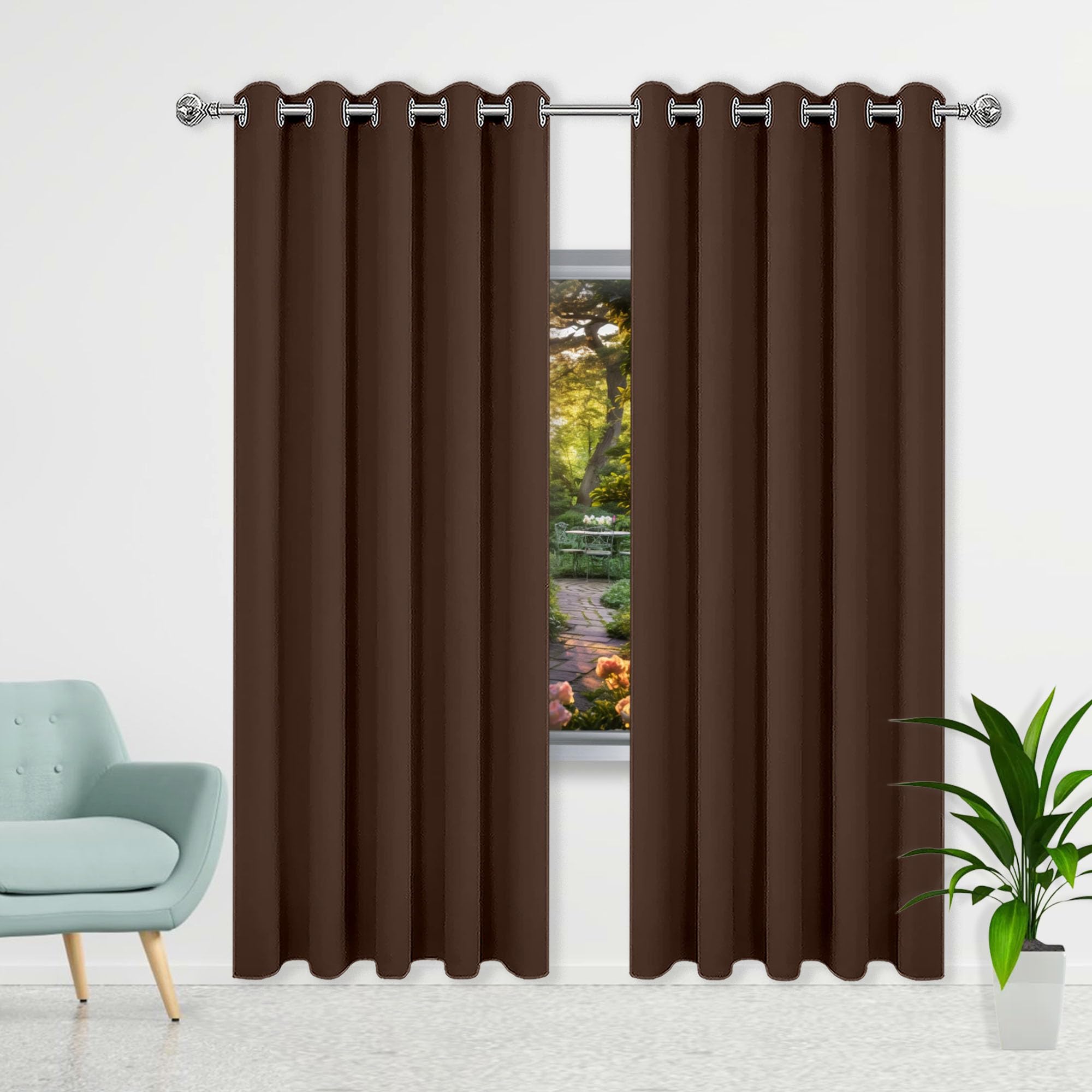 Rideaux occultants anti froid isolants et thermiques pour grand vitrage de maison 227x241