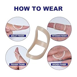 Soft Home 3 Pack Oval Finger Splints Waterproof Finger Splint for Arthritis, Trigger Finger,Mallet Fingers - Trigger Finger splints For Thumb, Index, Middle, Pinky or Ring Finger