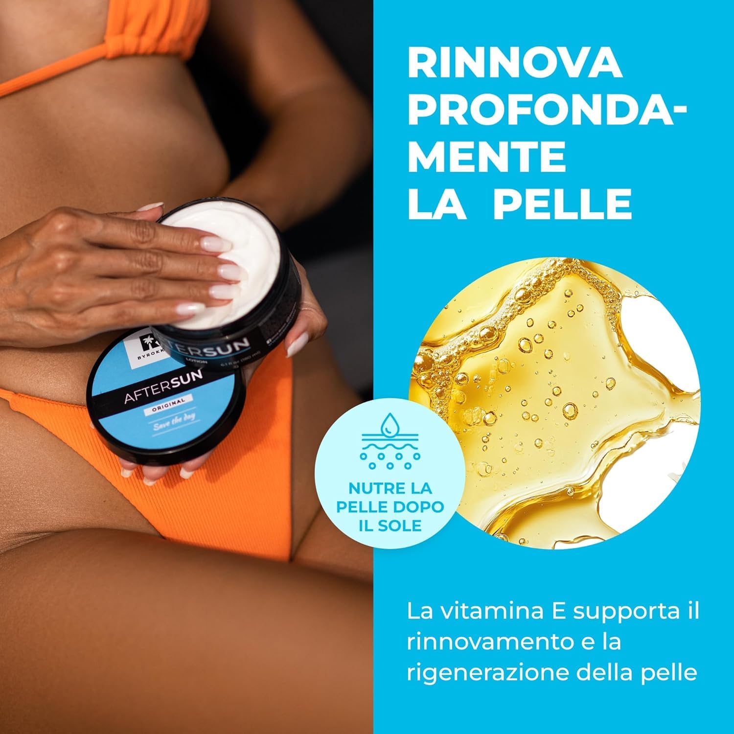 BYROKKO Duo Estivo – ShineBrown Crema Abbronzante 210ml + Crema Doposole After Sun 195ml | Bundle per Abbronzatura Intensa, Idratazione e Cura della Pelle