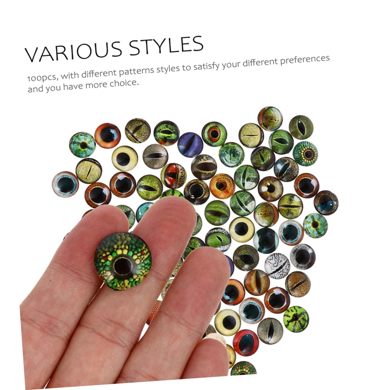 EXCEART 300piezas Oculares Decorativos De Vidrio Para Manualidades De Muñecas Ojos De Seguridad Para Proyectos Accesorios Creativos Para Artesanía y Juguetes