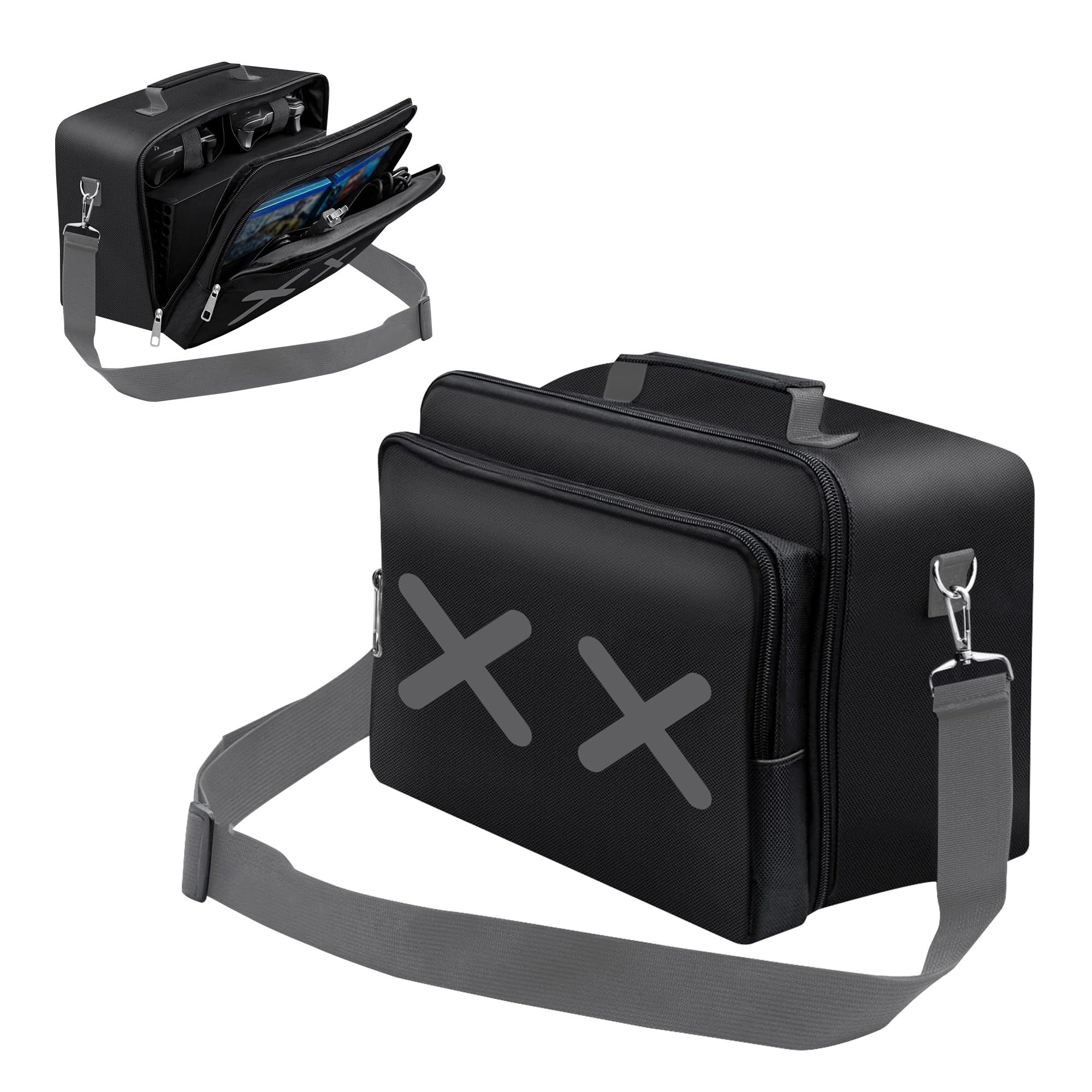 Travel Case Travel Bag Storage Bag for Xbox Series X Game Console, Controller and Gaming Accessories