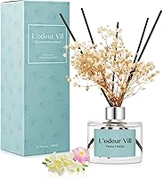 Vista 17 de L'odeur Vill Juego de difusor de varillas – Fragancia para el hogar con aroma a cereza negra, 6.7 oz (6.8 fl oz) con 6 varillas difusoras de aceite