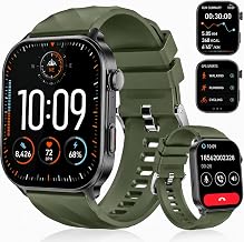 Smart Watch for Men with GPS, 2.01" HD Fitness Tracker | GPS Enabled, 2.01" HD Display, Fitness Tracker, For Men, Green