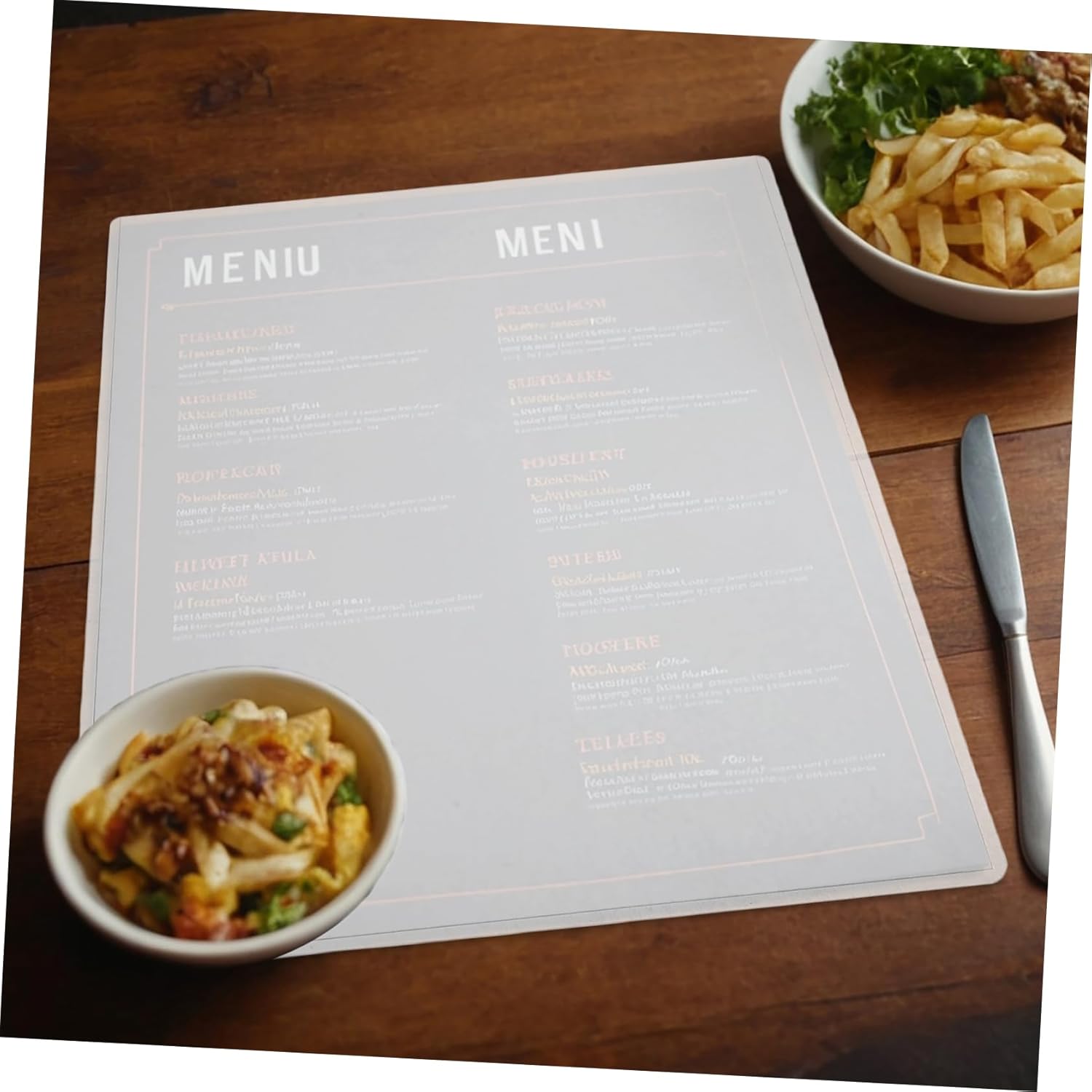 YARNOW 30Pcs Transparent Hard Plastic Sleeves for Menus Posters and Photo Albums Protectors for Prints and Documents Clear Design for Enhanced Visibility