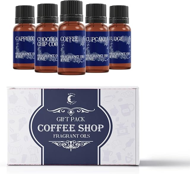 Mystic Moments | Fragrant Oil Starter Pack - Coffee Shop - 5 x 10ml