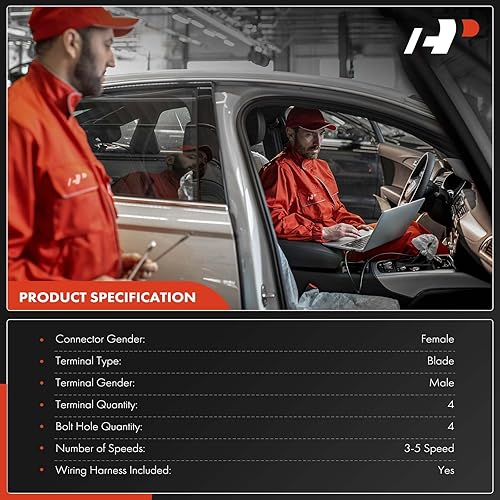 Miniatura 3 de A-Premium Kit de resistencias de motor de soplador HVAC compatible con Ford F-150/F-250/F-350/F-450/F-550 Super Duty, Mustang, Escape, Expedition y