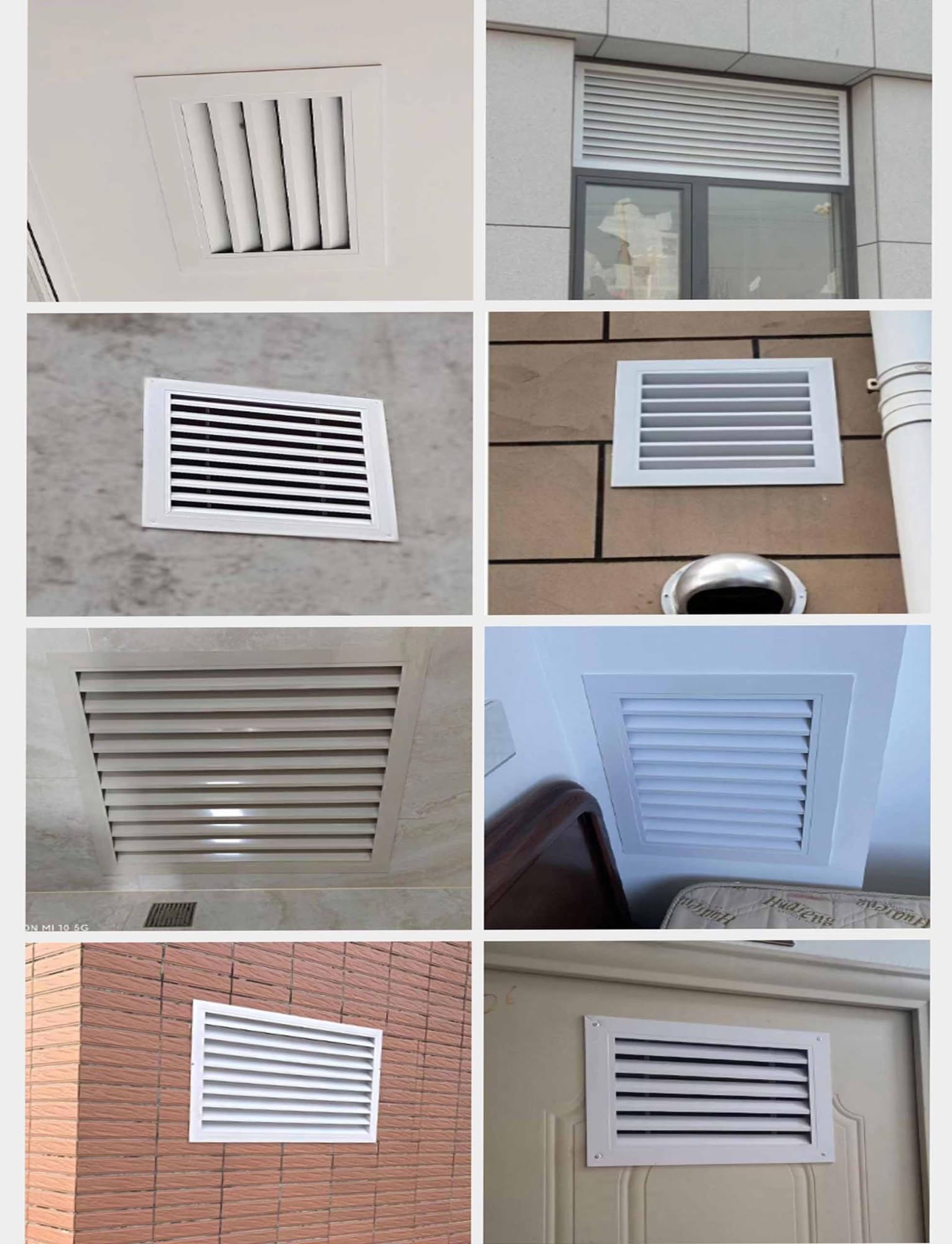 Pokrywa kratki wentylacyjnej z żaluzją do wentylacji sufitowej, ściany, łazienki, kuchni i wentylacji HVAC
