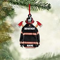 Vista 5 de Personalized Fireman Christmas Ornaments, Firefighter Gifts, Firefighter Christmas Ornament, Fireman Ornament, Fireman Gifts, Firefighter Decorations