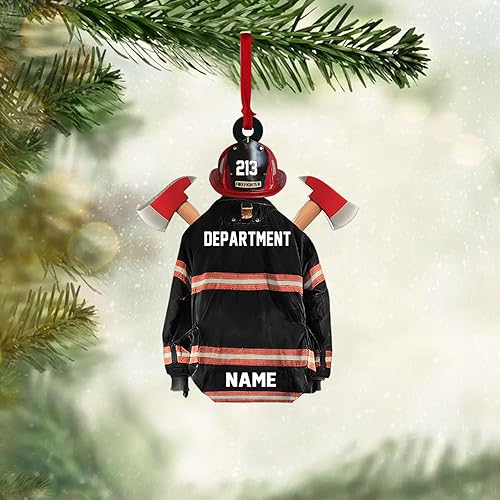 Miniatura 5 de Personalized Fireman Christmas Ornaments, Firefighter Gifts, Firefighter Christmas Ornament, Fireman Ornament, Fireman Gifts, Firefighter Decorations