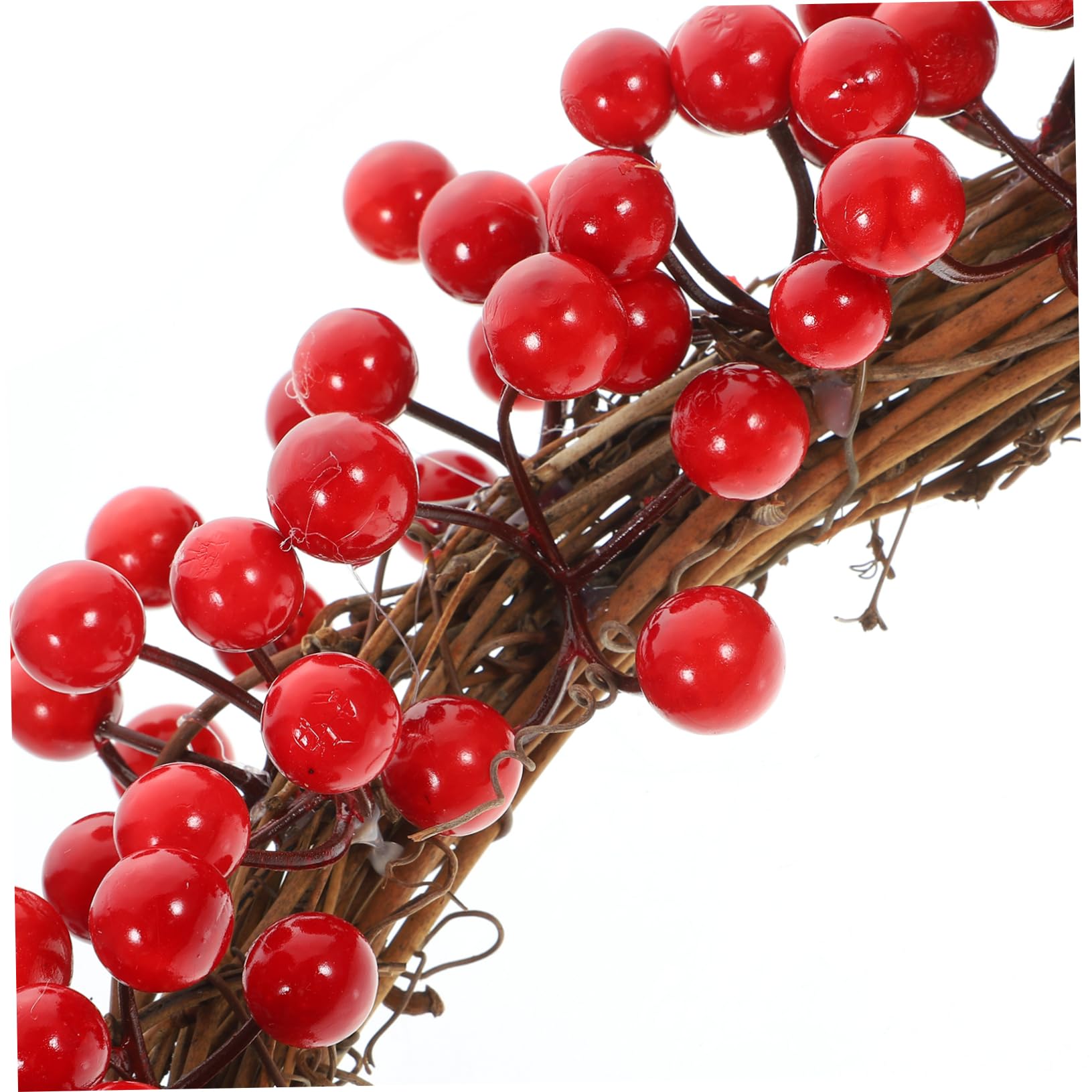BESPORTBLE Couronne de Noël Décorative avec Baies Couronne à Suspendre pour Porte Entrée Décoration Murale Artificielle pour Noël