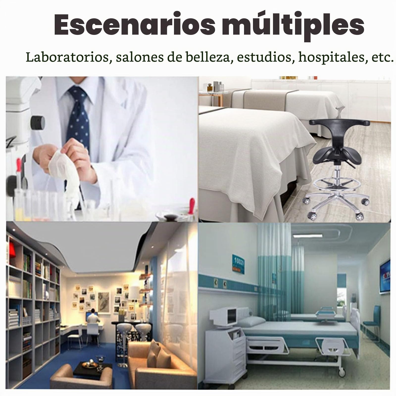 Silla de Dentista SFKLYU con Sillín Ergonómico, Taburete Ajustable con Elevación Hidráulica, A3