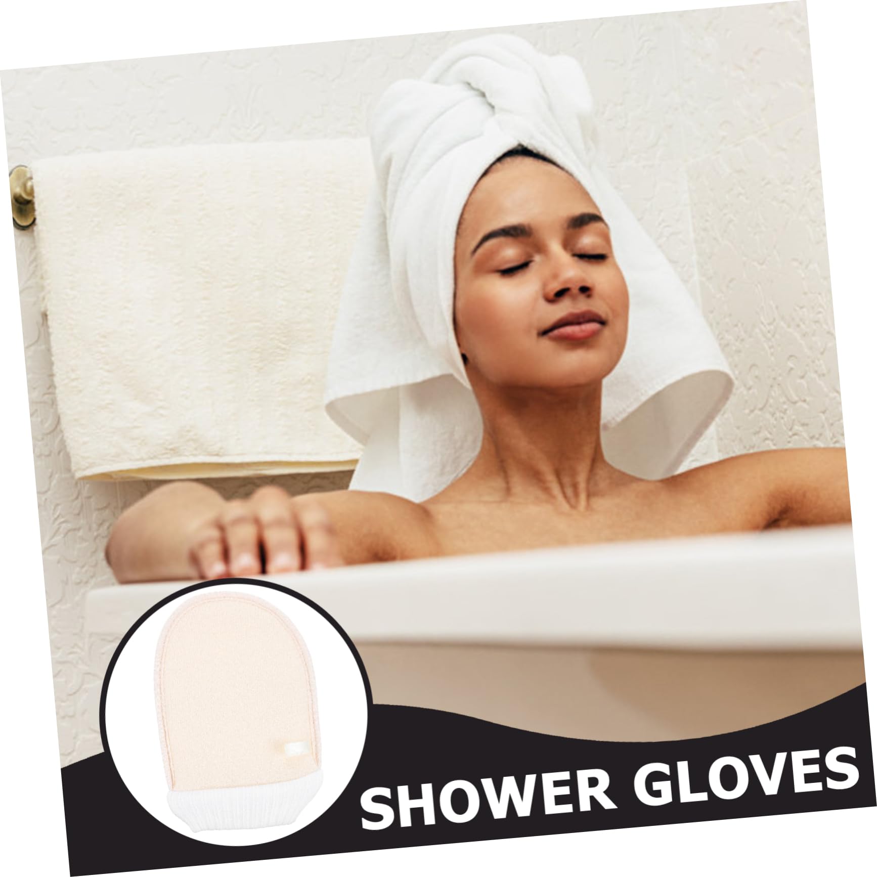 Healeved 6pezzi Guanto Esfoliante Per Bagno Guanto Scrub Per Corpo Luffa Rimuove Cellule Morte Massaggio Spa Per Uomini e Donne