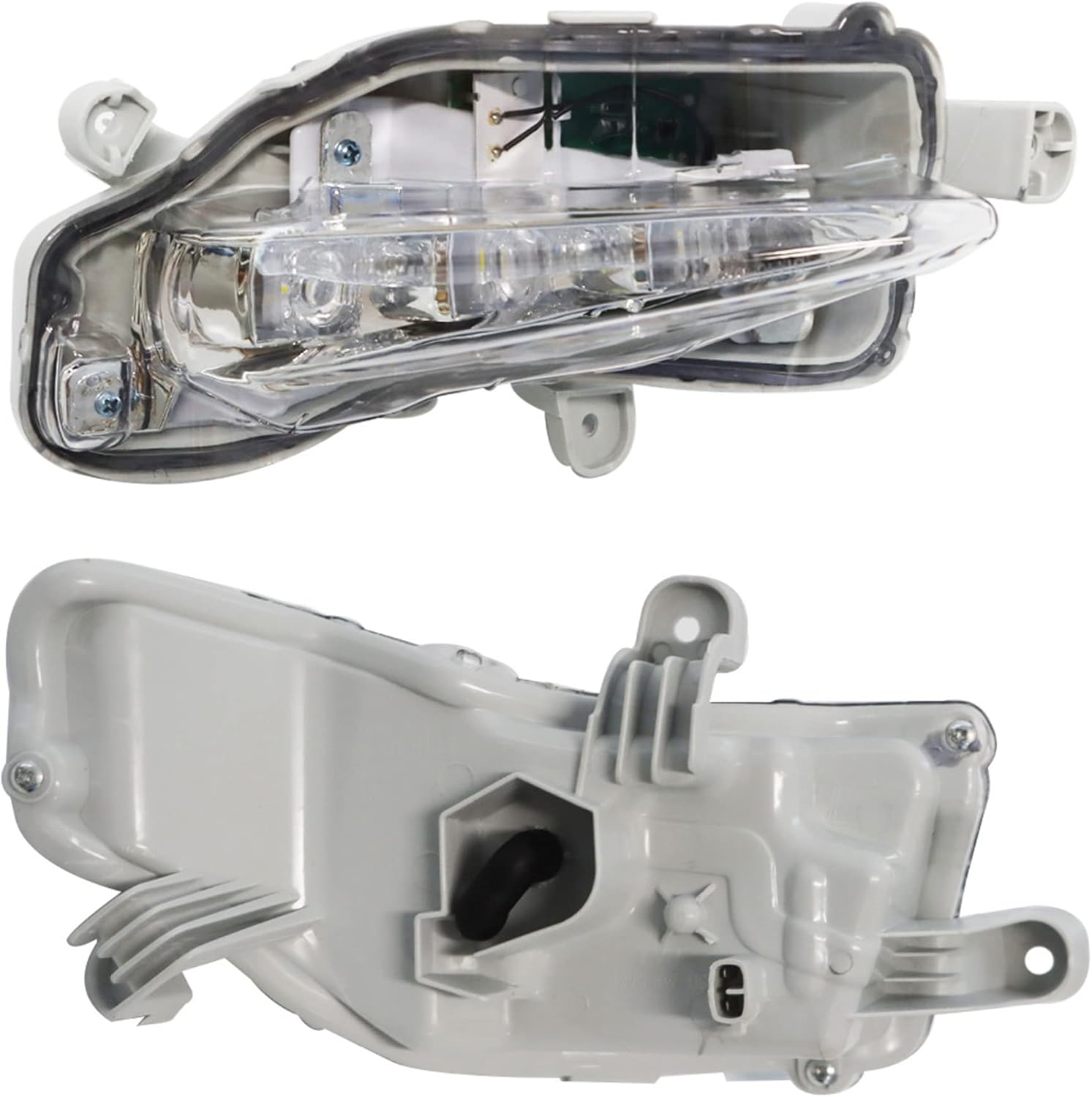 munirater 2-Pack Daytime Running Lamps Fog Lights Assembly (LH & RH) with Bulbs and Wiring Kit Replacement for Corolla L LE XLE 2017-2019