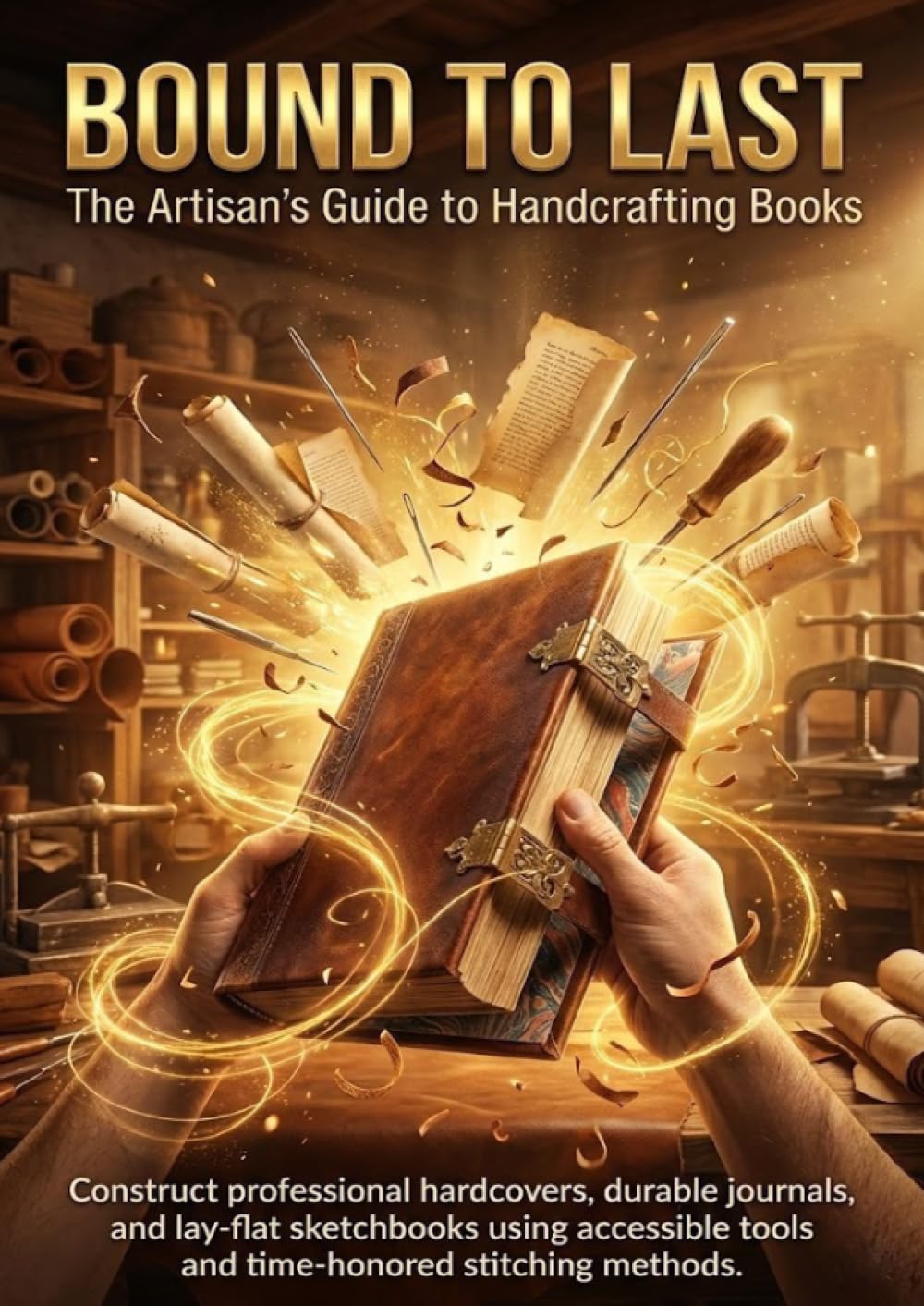 Bound to Last: The Artisan’s Guide to Handcrafting Books: Construct professional hardcovers, durable journals, and lay-flat sketchbooks using accessible tools and time-honored stitching methods.
